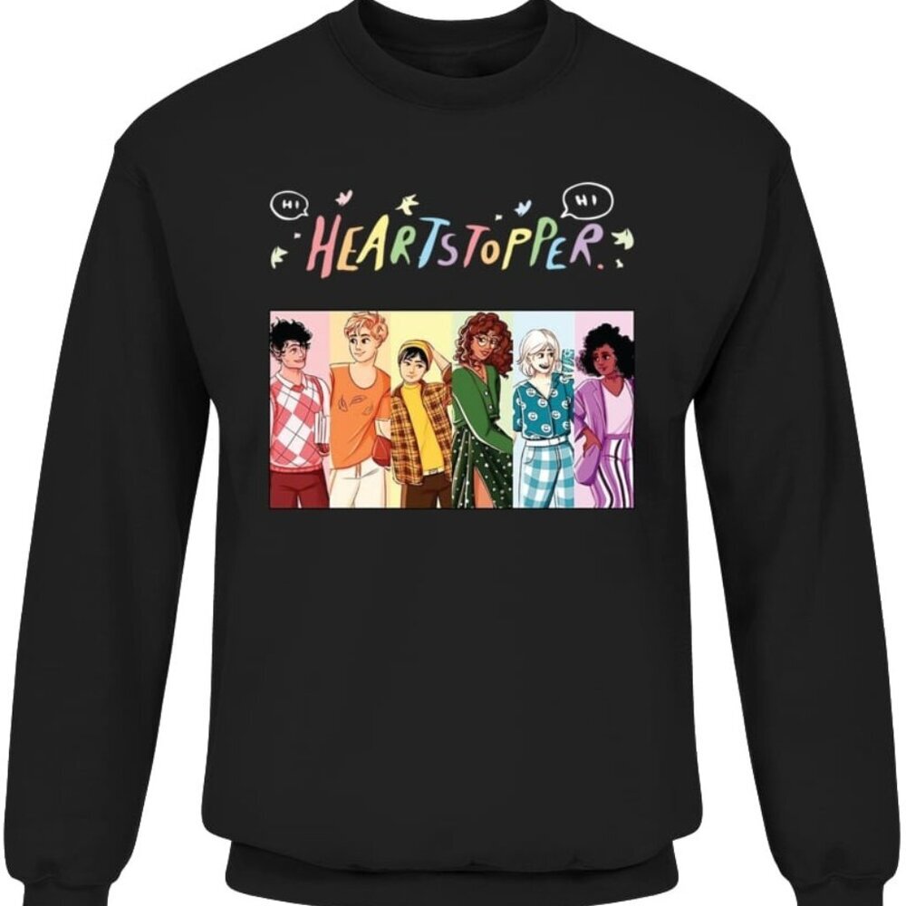 Heartstopper Hi Hi Scene LGBTQ Hi Leaves Graphic Sweatshirt 05